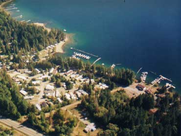 Sproat Lake Mobile Home Park - arial view